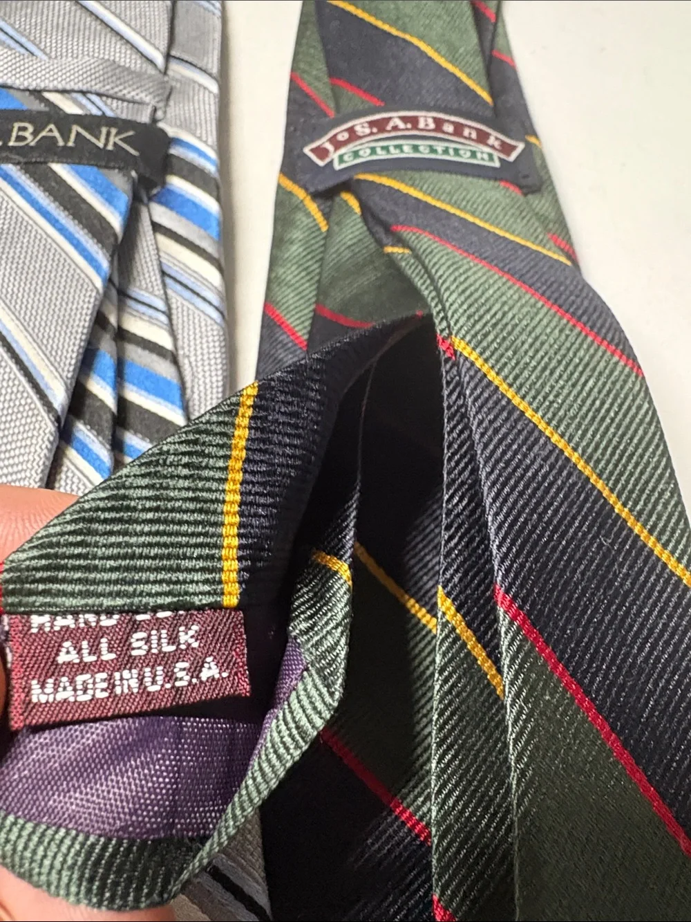 Jos. A. Bank Lot of 2 Striped Silk Ties